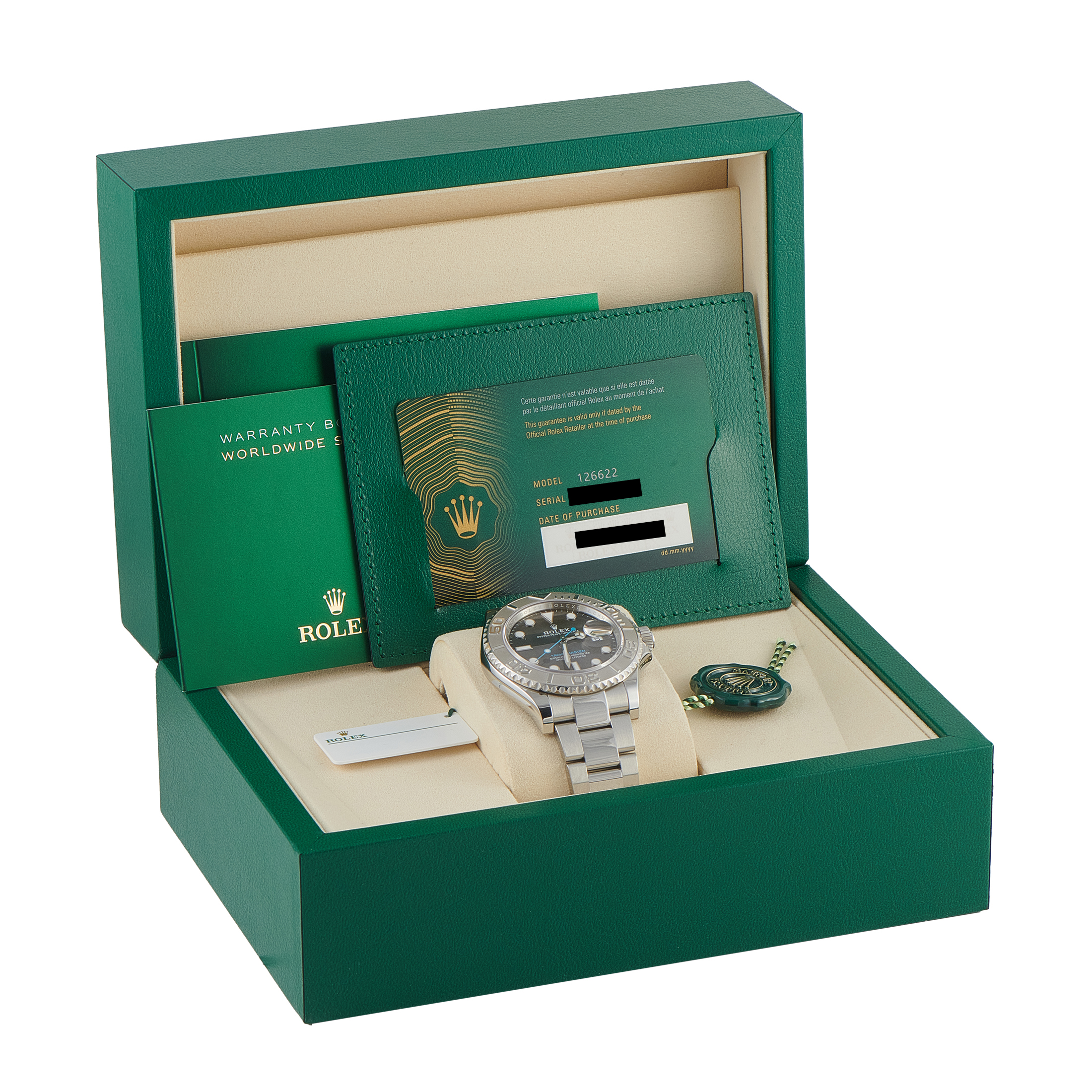 RolexYacht-Master 40 Slate Dial Steel Watch 126622