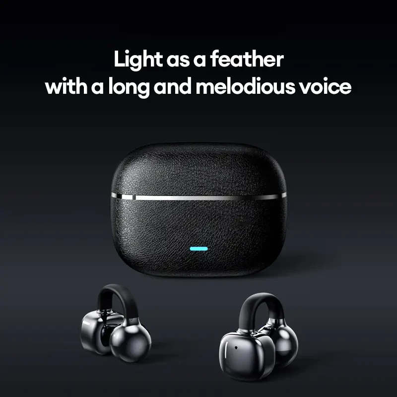 ULTRA610 Clip-on Open Ear Bluetooth 6.0 Headphones DT6.0 Pulse Directional Tech 360° ACS Immersive Sound IPX5 Waterproof Sports Wireless Earphones for Android iOS