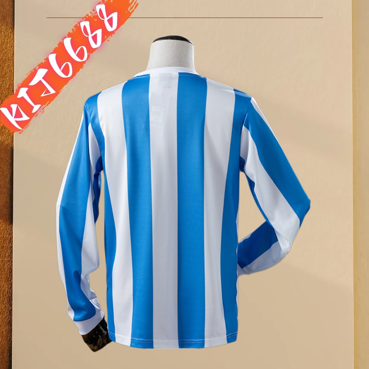 1986 Argentina Home Long Sleeve Retro Football Shirt (Fan Edition)