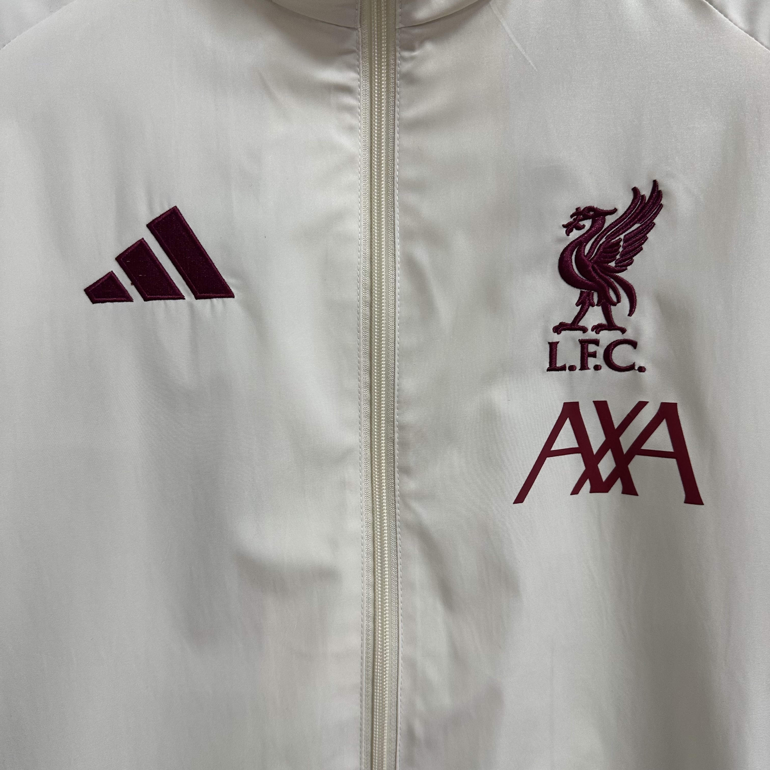 2025/2026 Liverpool Beige Embroidered Casual Windbreaker