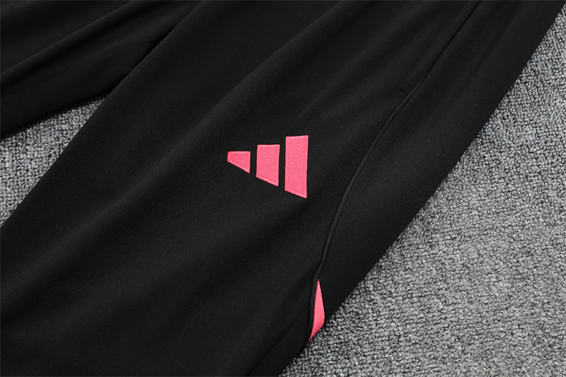 2024/2025 Real Madrid Black Pink Adult Half Zip Training Kit (Adult Kit)