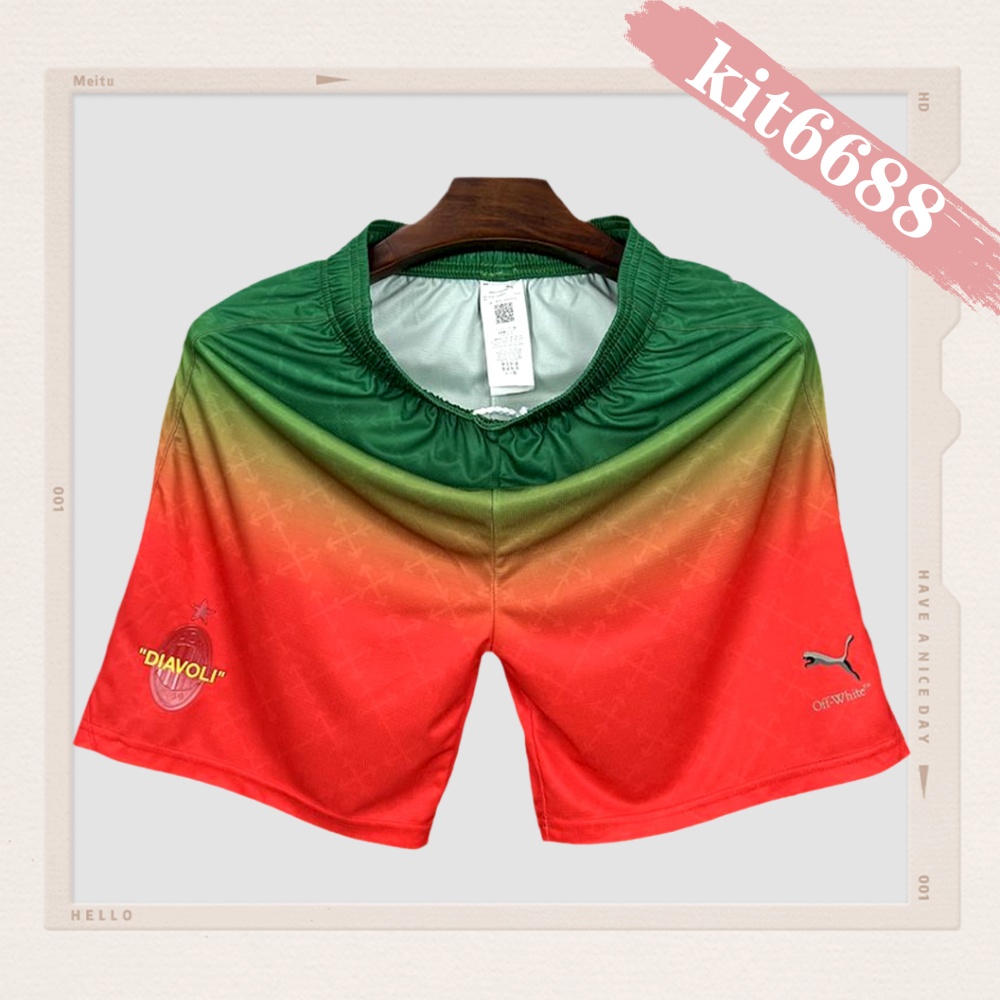 2025/2026 AC Milan Joint Edition Of Red And Green Shorts