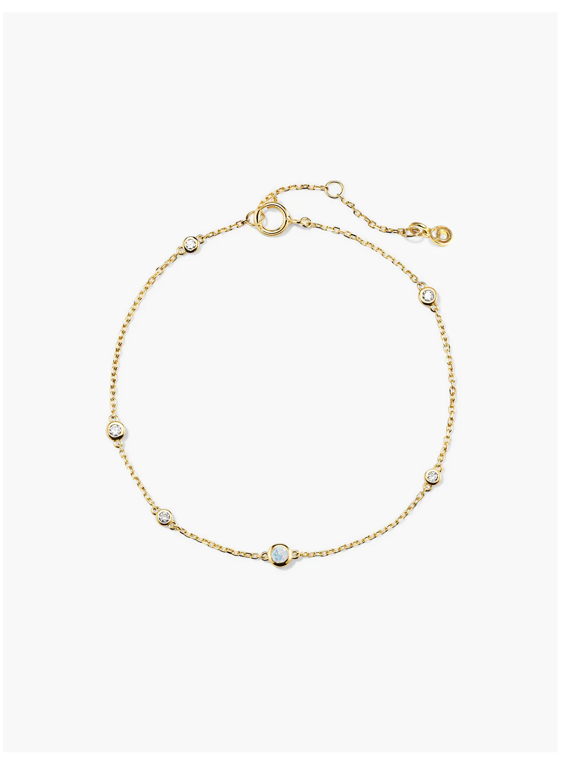 Opal & Sapphire Station Bracelet