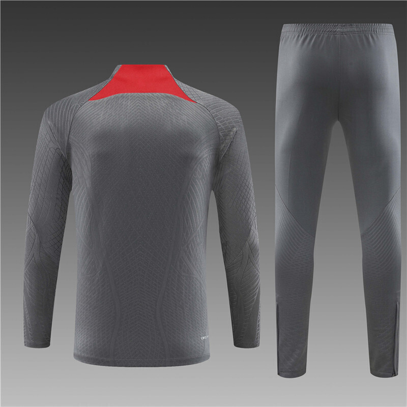 23/24 Liverpool dark gray Half Zip Training Kit (Adult Kids Kit)