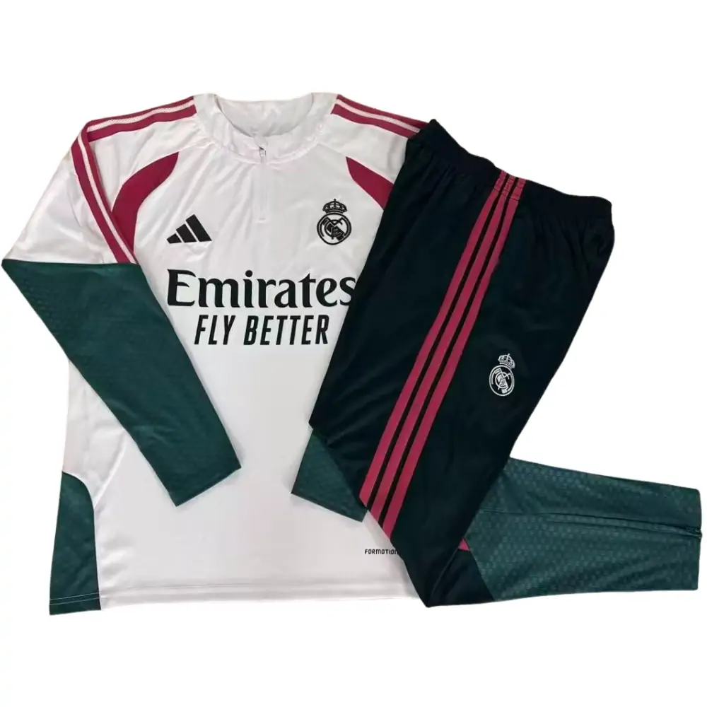 2026-27 Real Madrid Half Zipper Training Jersey - Adult Set