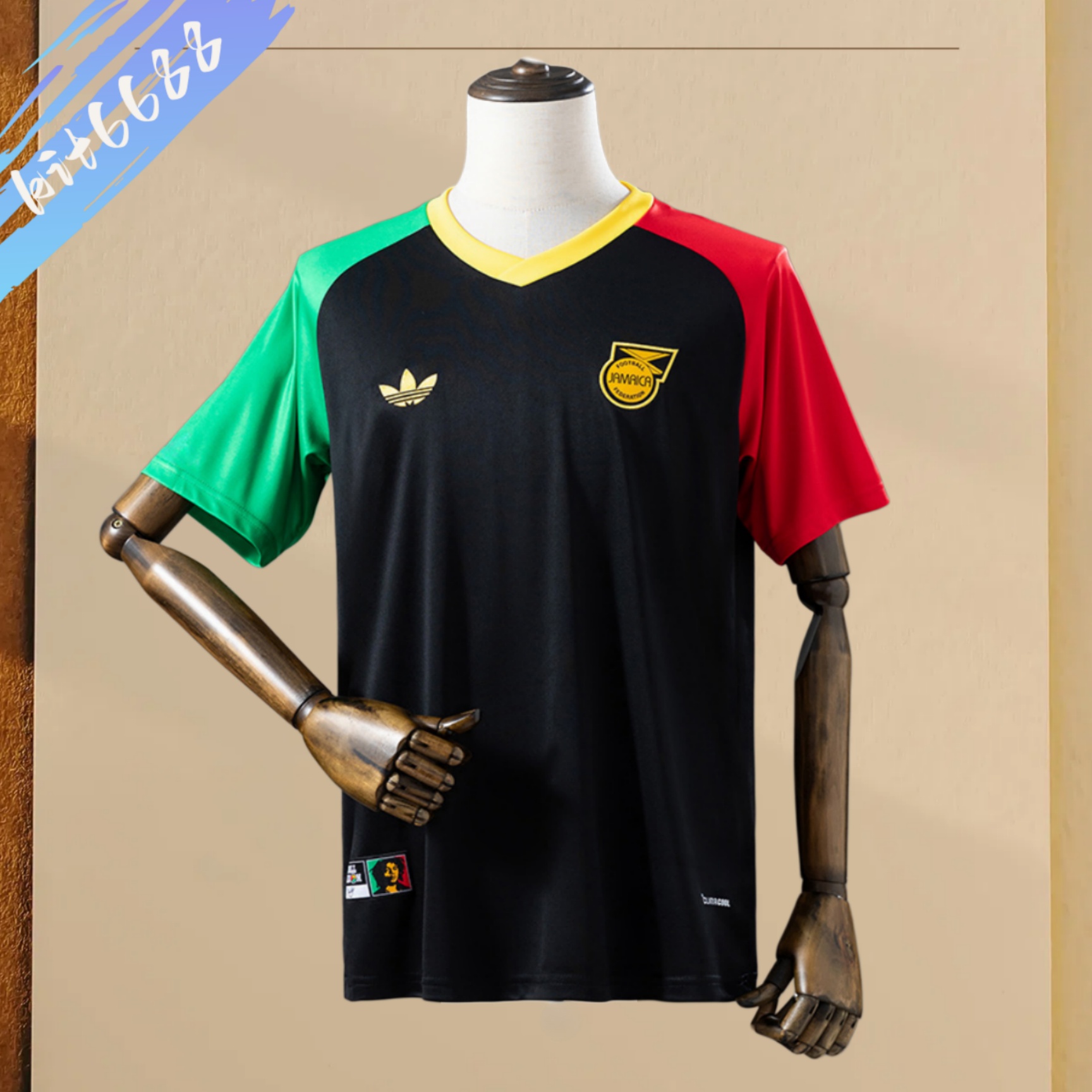 2026 Jamaica Pre-Matchblack Football Shirt (Fans version)