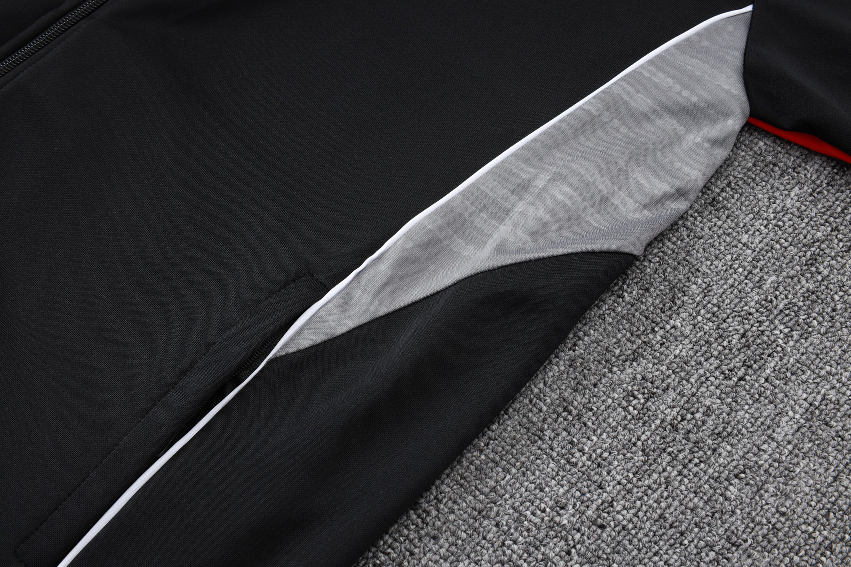 2025/2026 Arsenal Black Adult Full Zip Training Suit (Adult Kit)