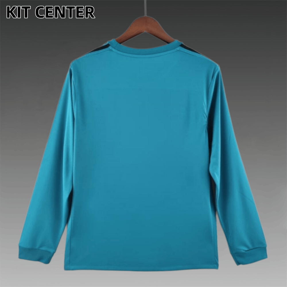 2017/2018 Real Madrid Third Away Long Sleeve Retro Football Shirt