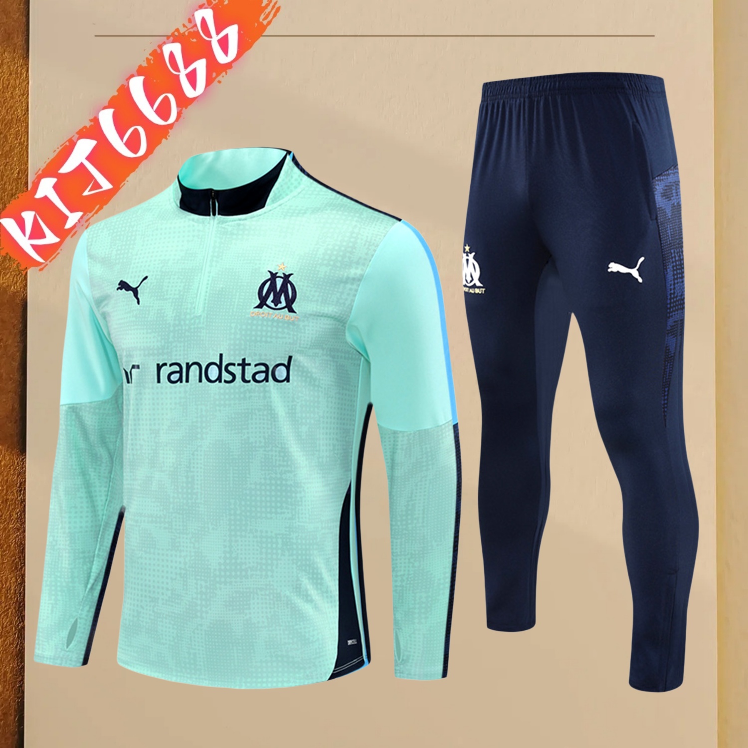 2025/2026 Marseille Adult Half Zip Training Kit (Adult Kit)