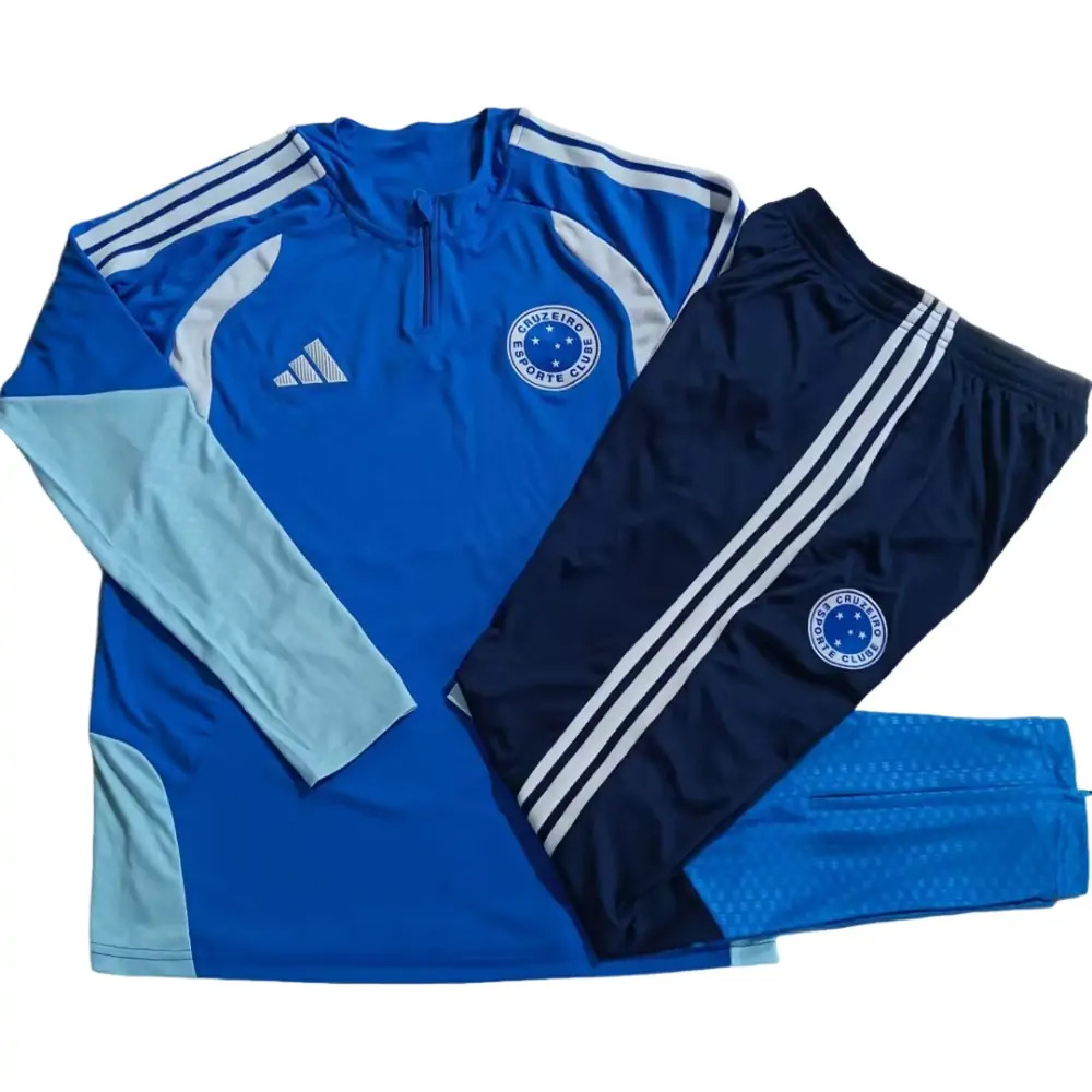 2026-27 Cruzeiro Half Zipper Training Jersey - Adult Set
