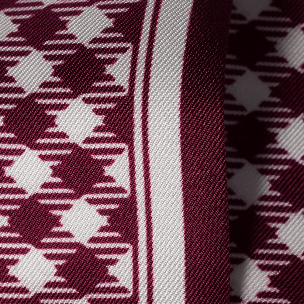 Printed silk twill scarf