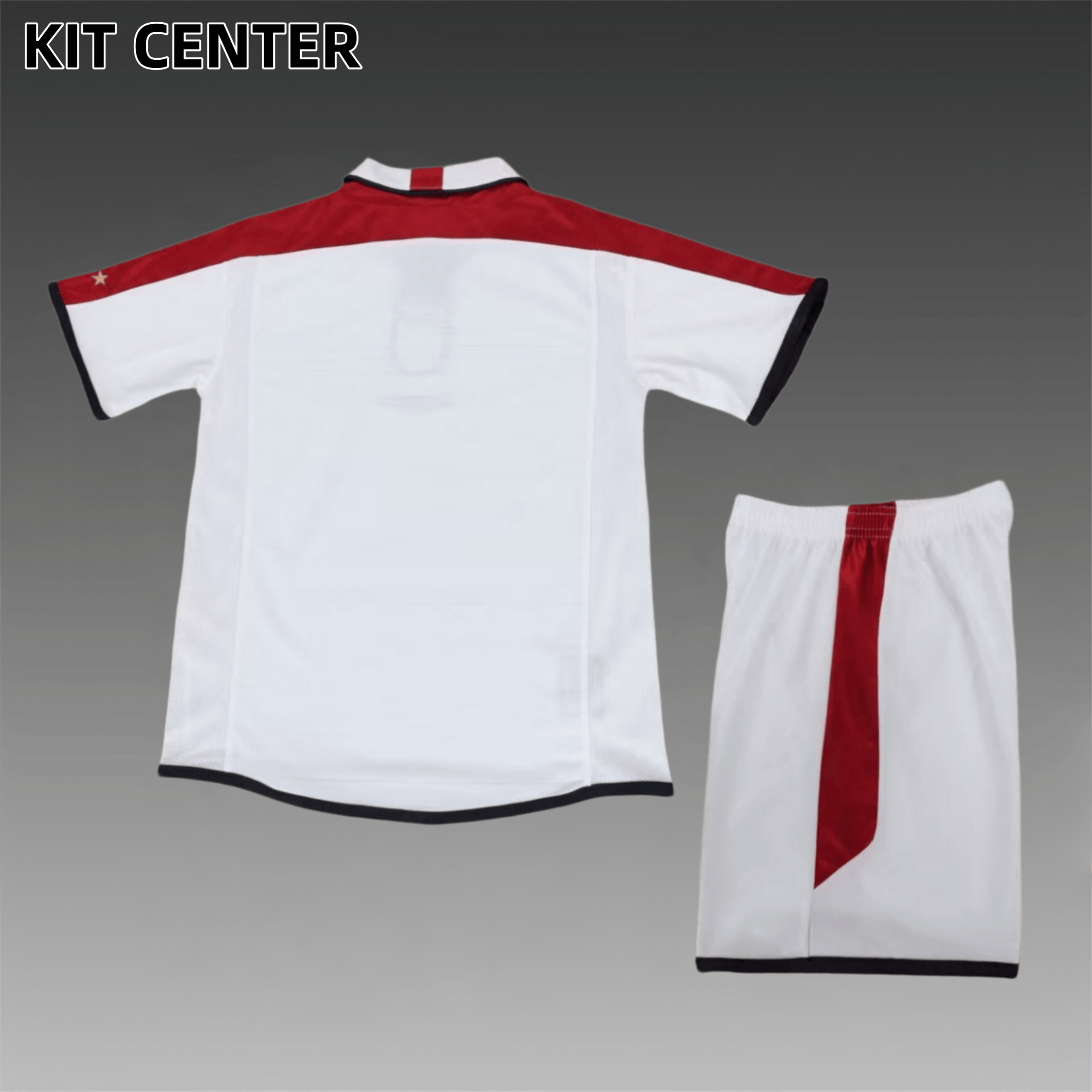 2002 England home  Retro Football Soccer jerseys Kids suit
