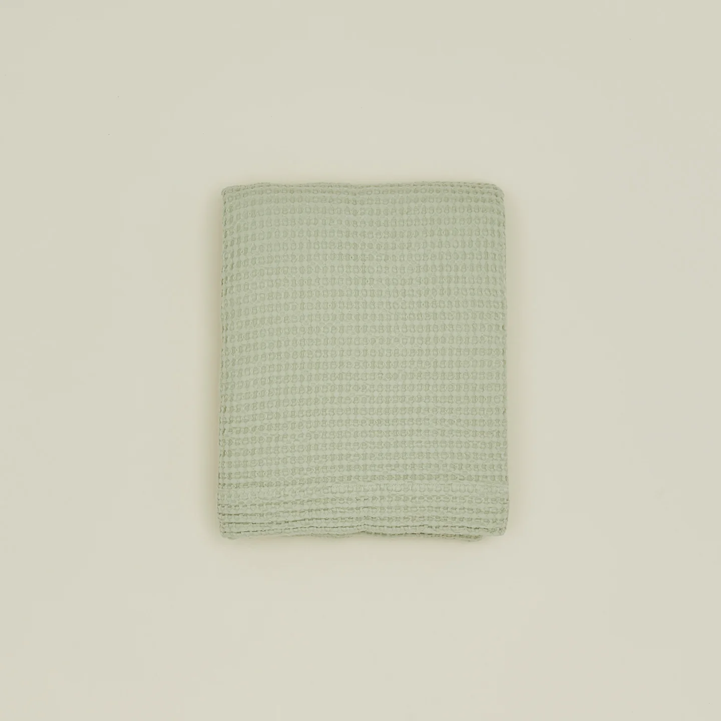 Simple Waffle Shower Curtain - Sage