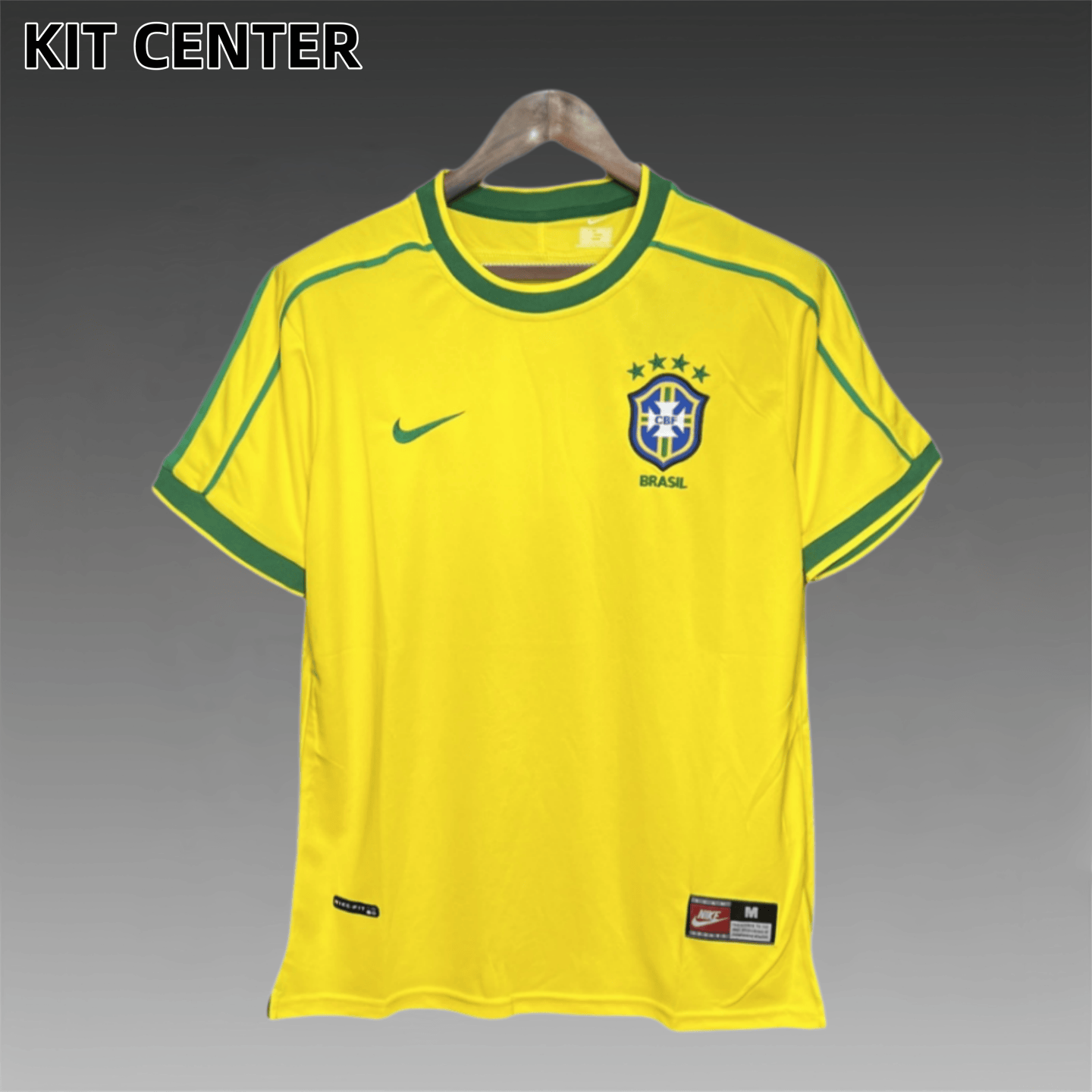 1998 Brazil Home Retro Football Shirt