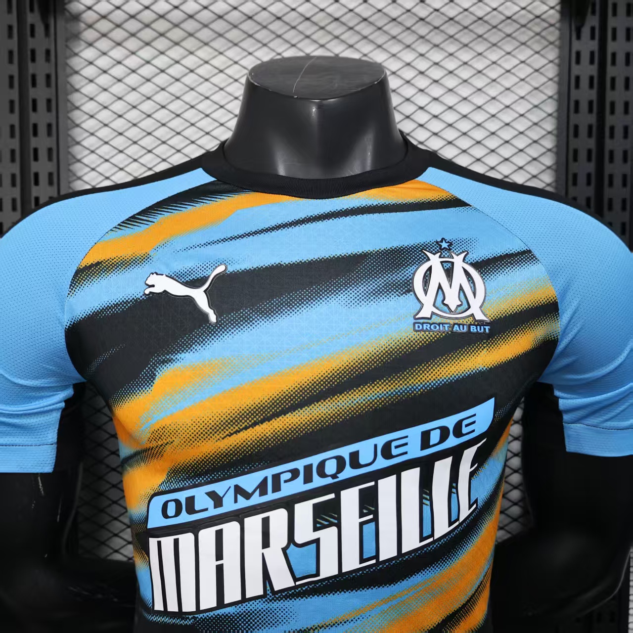 2025/2026 Marseille pre-match training football shirt (playerEdition)