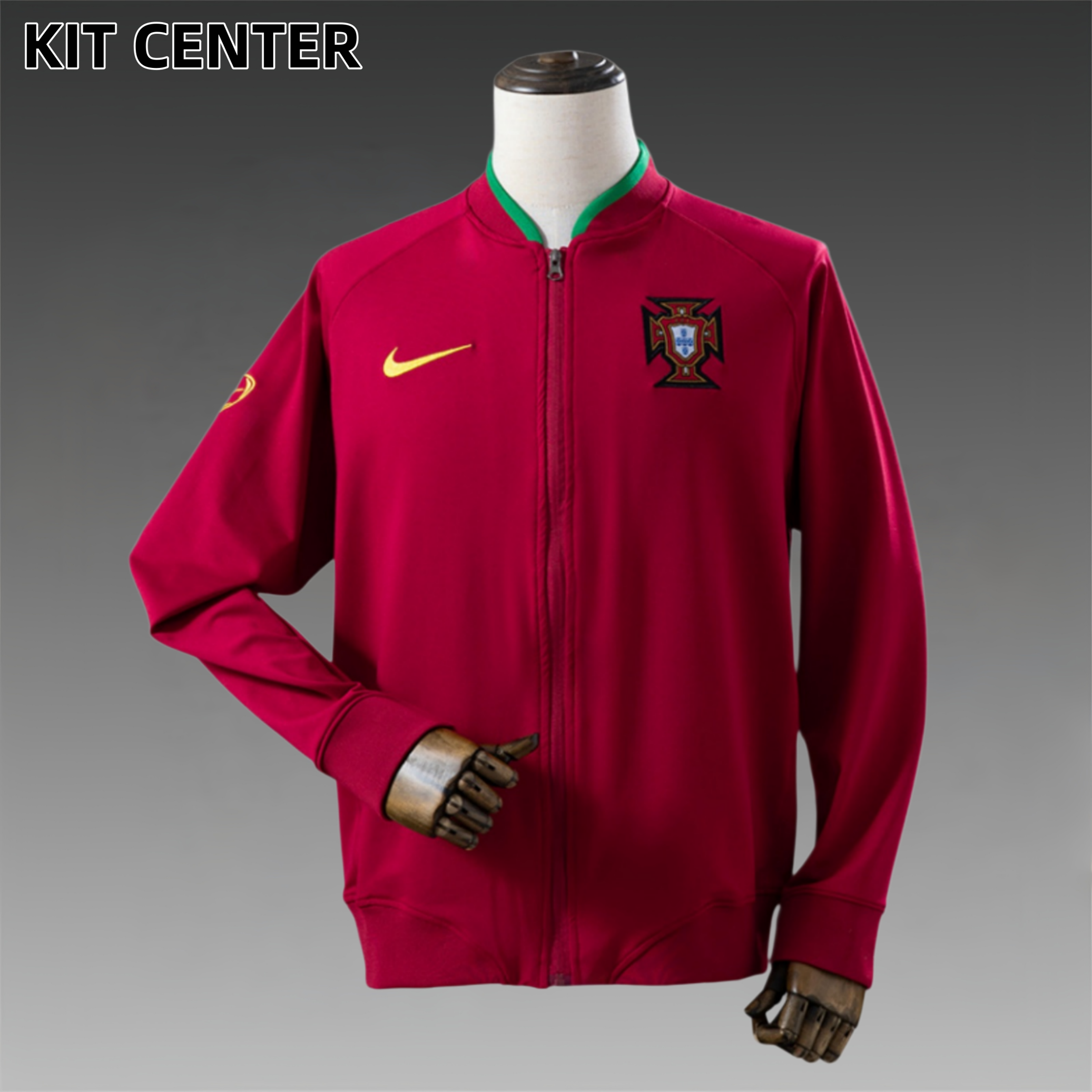 2006 Portugal Retro windbreaker Jacket - Red