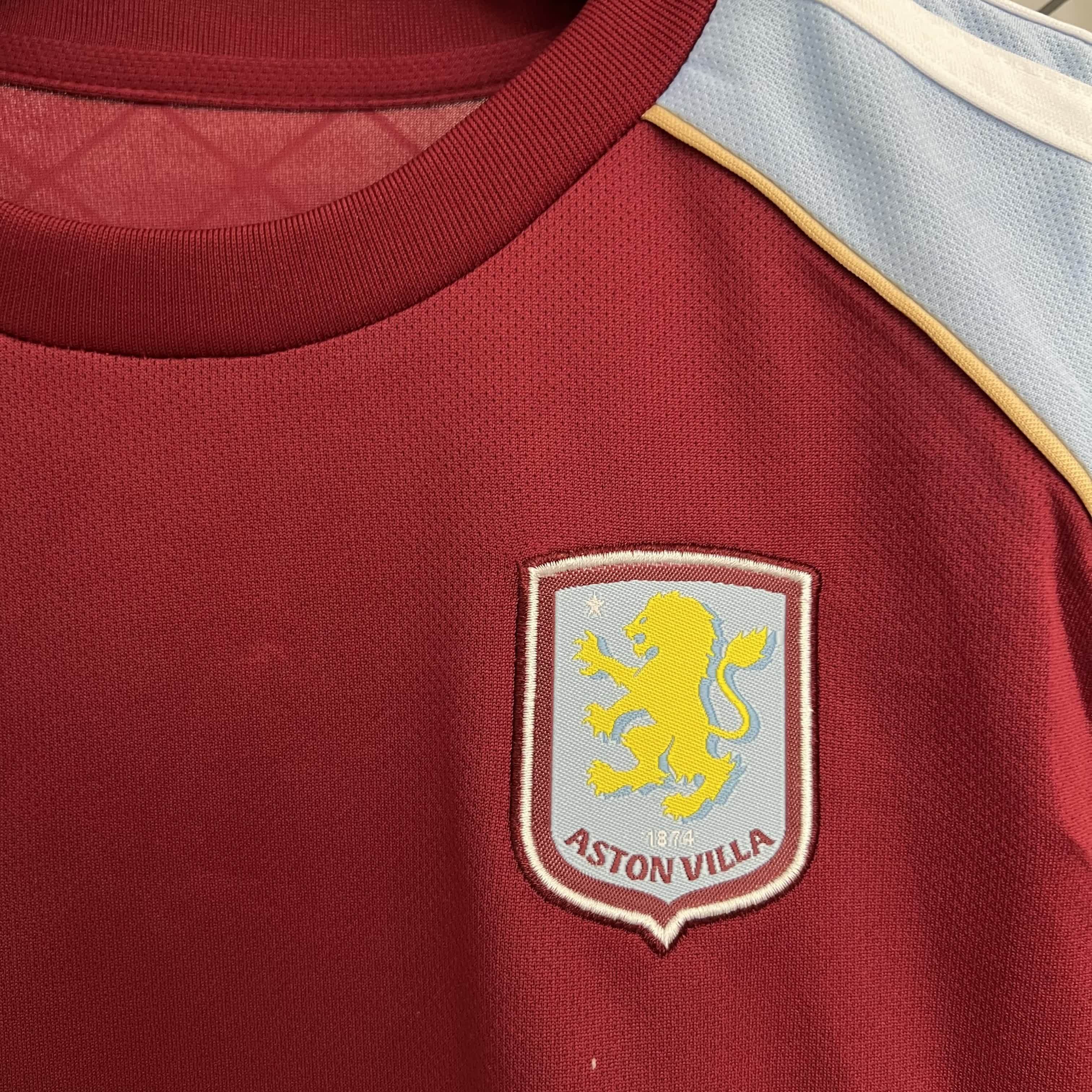 2025/2026 Aston Villa Home Football Shirt （Kids Kit socks）