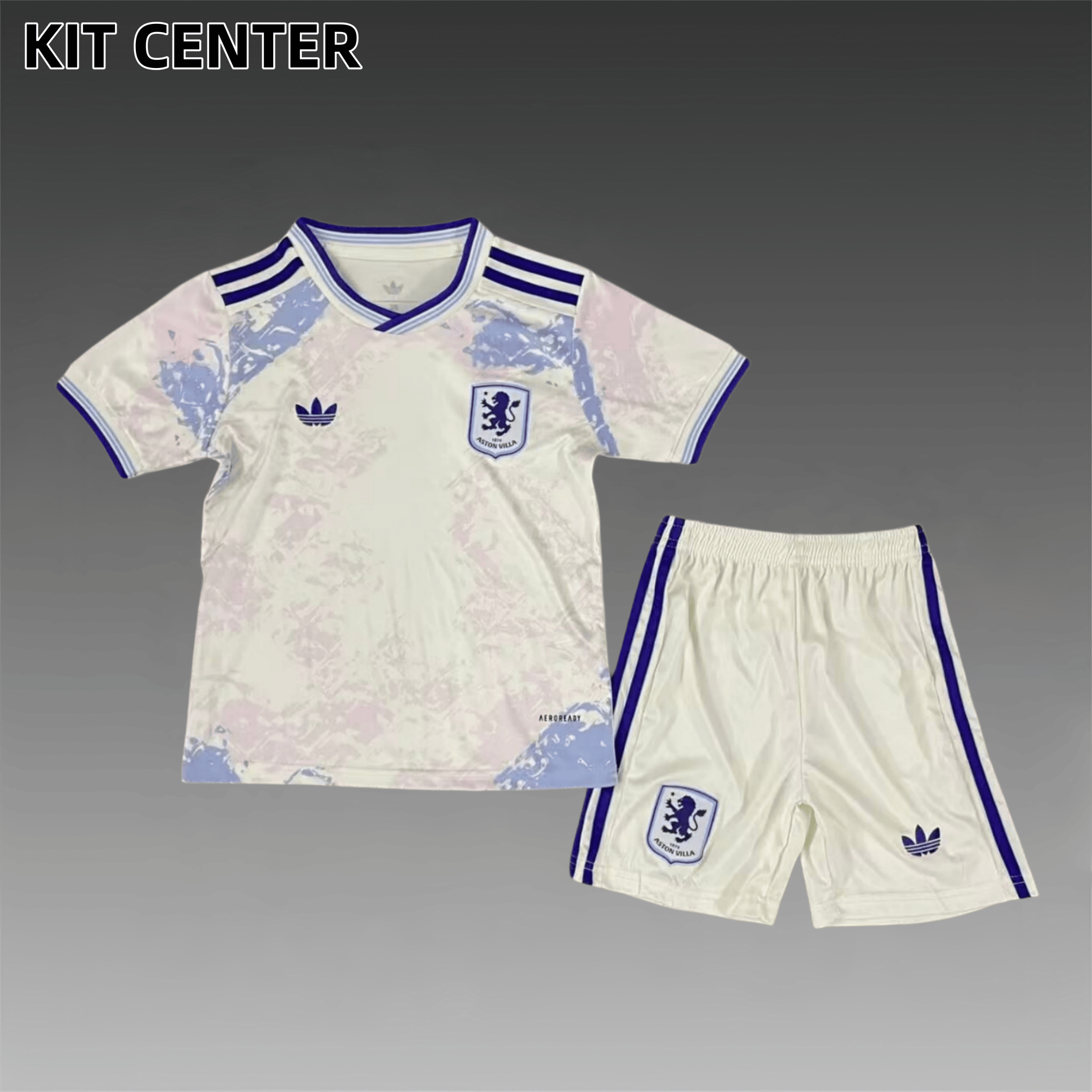 2025/2026 Aston Villa  third away Football Shirt ( Kids Kit socks）