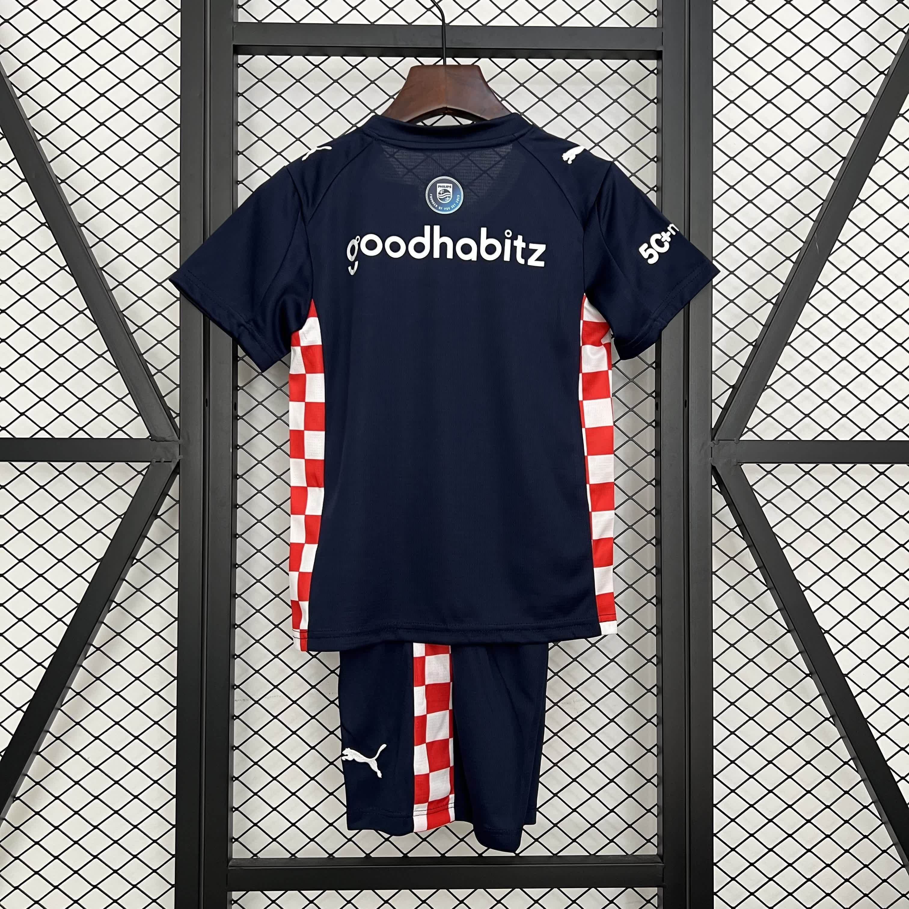 2025/2026 PSV Eindhoven Away Football Shirt（Kids Kit socks）
