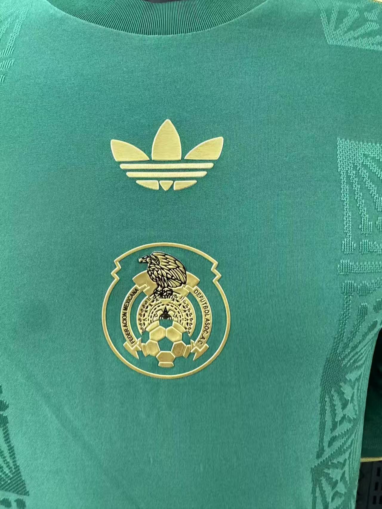 2025/2026 Mexico Gold Cup Green Long Sleeve Special Edition Shirt （Player Edition）