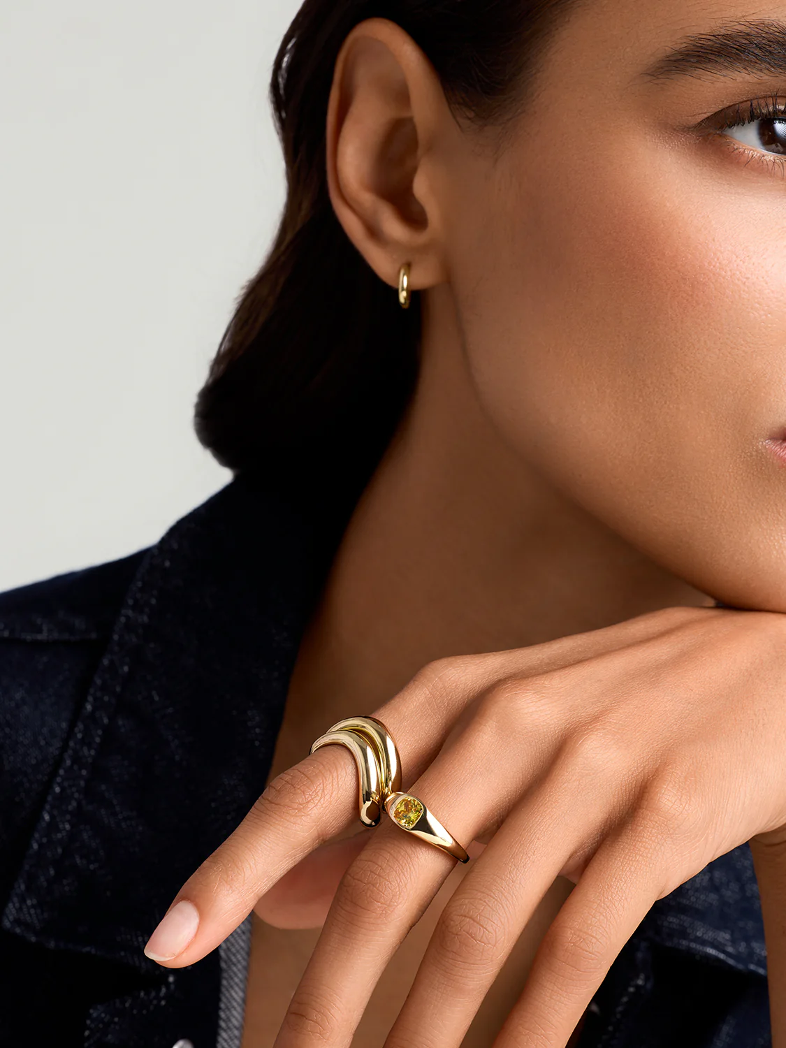 Citrine Glow Signet Ring