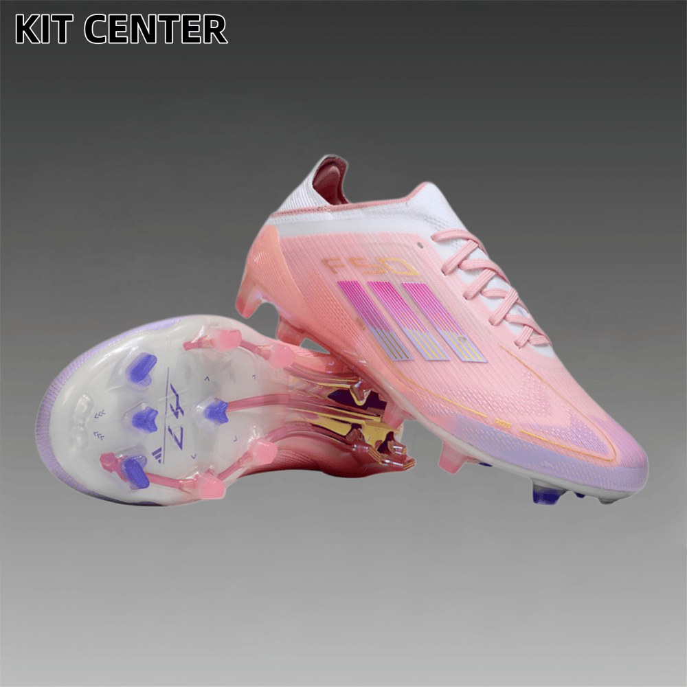 F50 x Yamal co-branded fully knitted FG soccer shoes with laces
