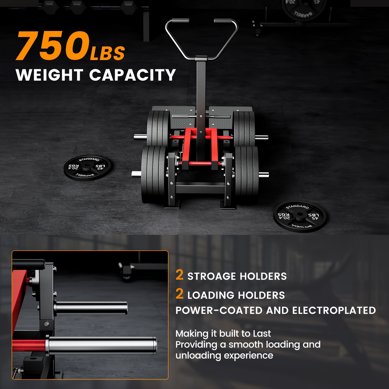 800-pound load-bearing belt squat machine, equipped with a safety stopper, Hack Squat machine with weightlifting belt, provides lower body training functionality and 4 adjustable positions, with non-slip pedals