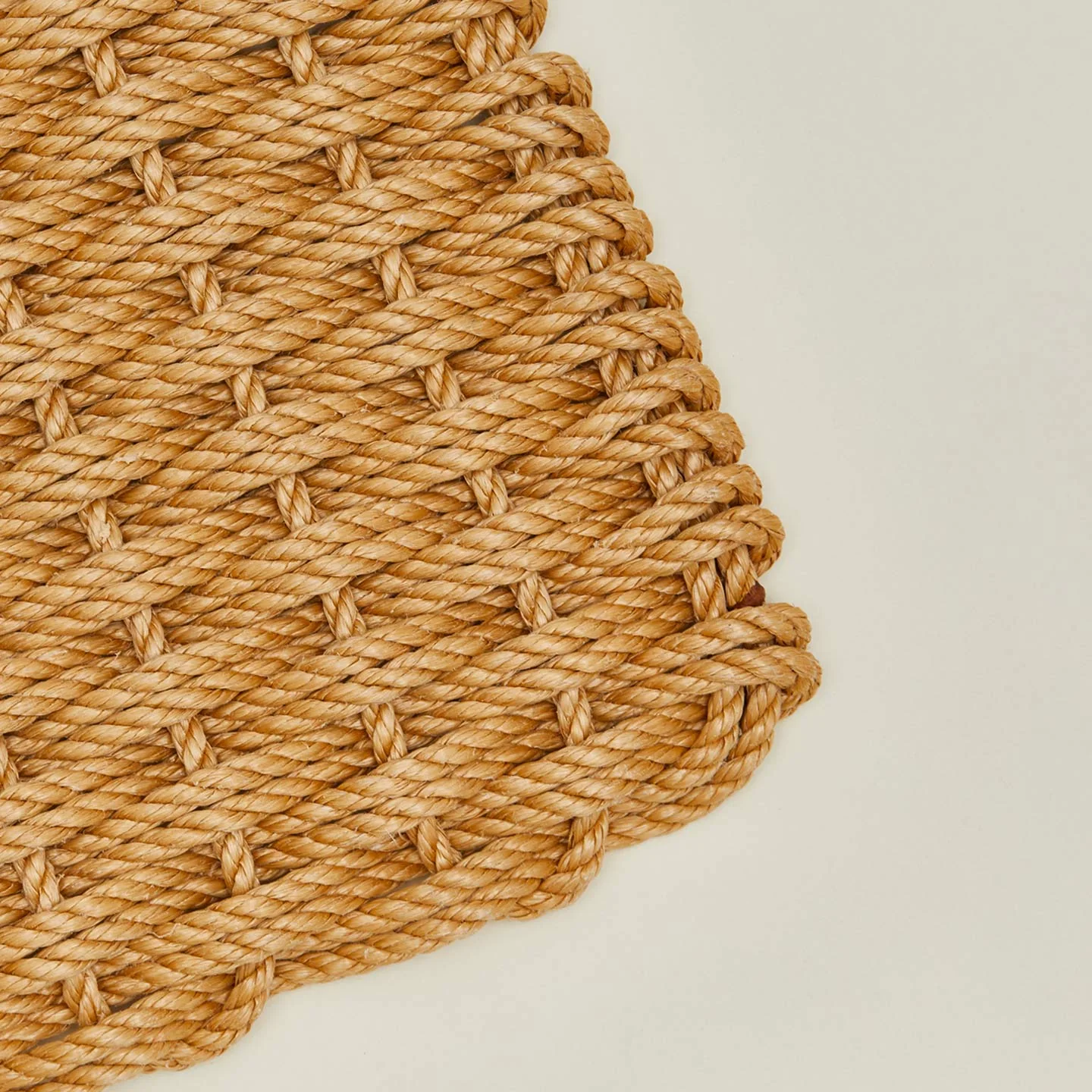 Woven Rope Doormat - Honey