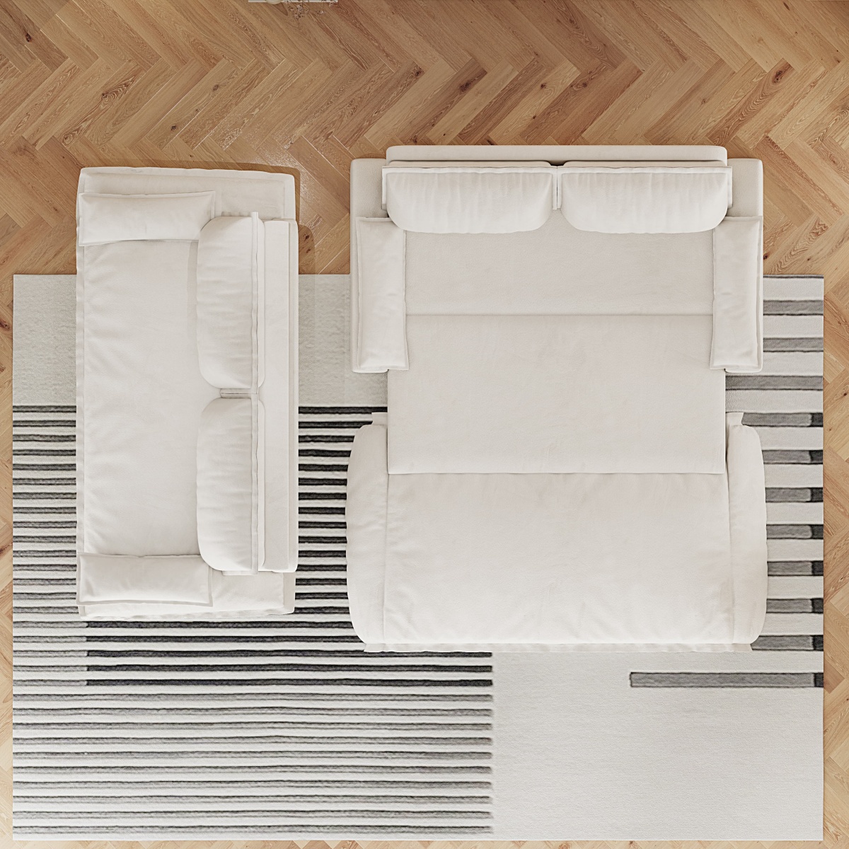 3-in-1 Convertible Sofa Bed, 73.2inch Queen Size Pull-Out Sofa Bed, Multifunctional Velvet Double Sofa Bed