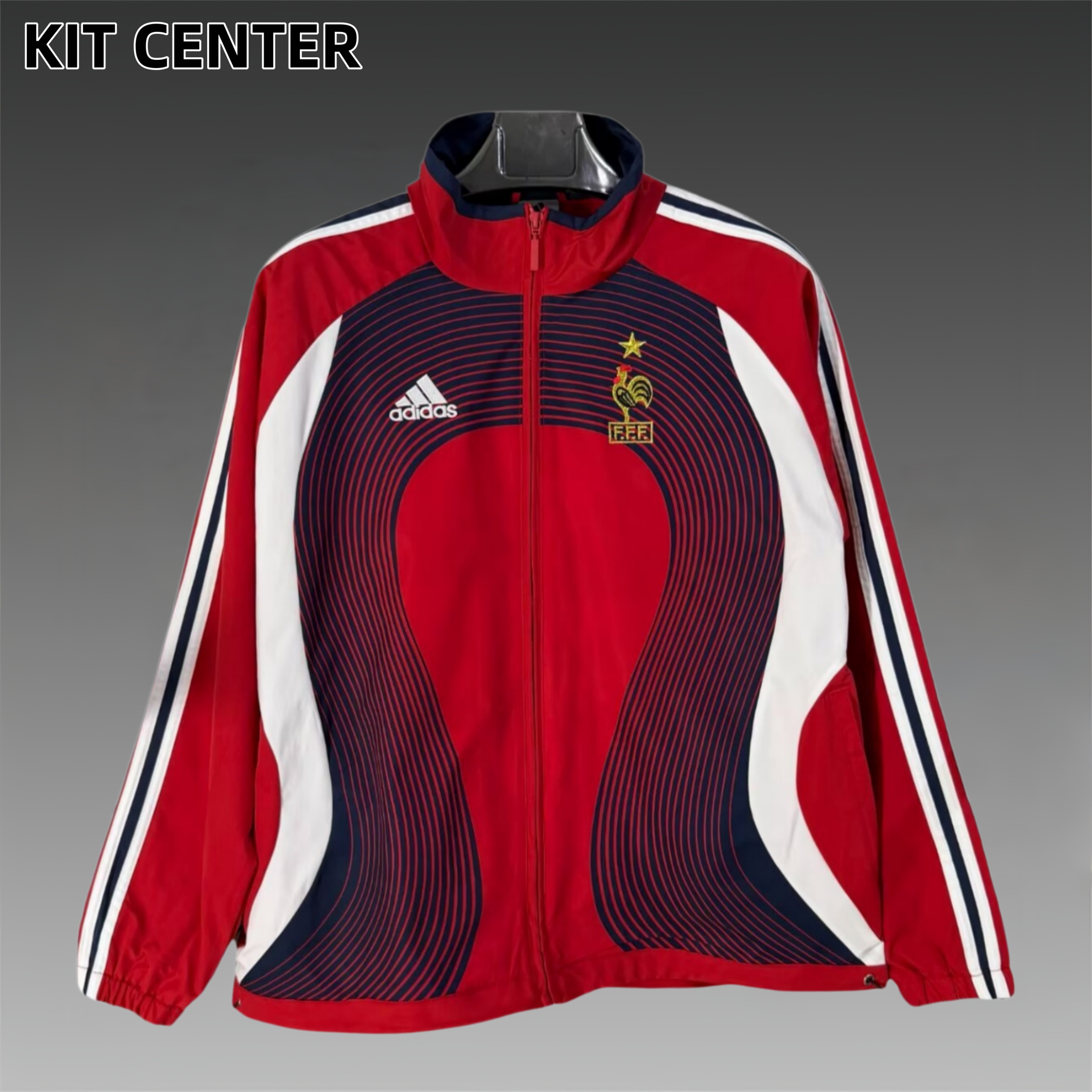 05/06 France Retro Windbreaker -  red