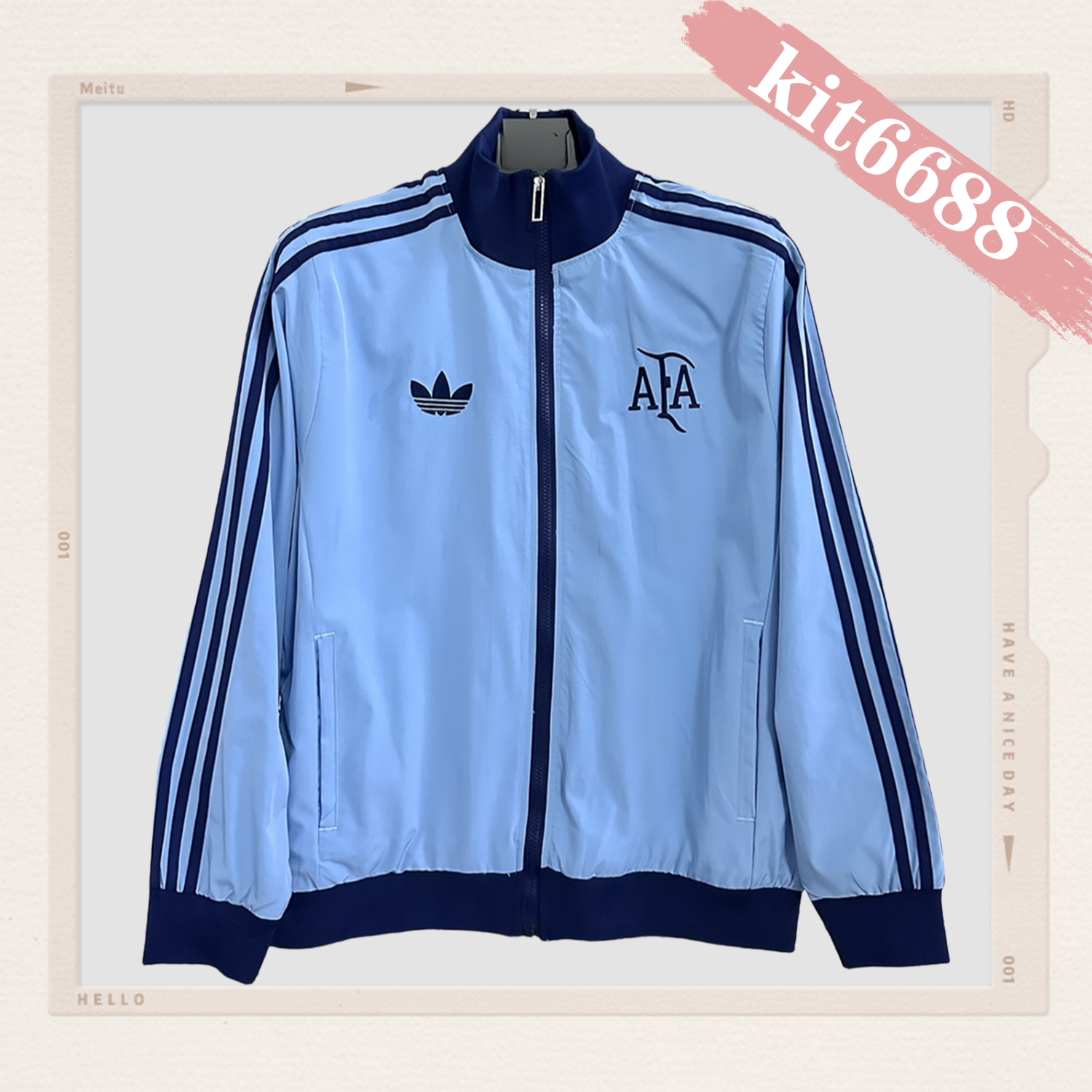2025/2026 Argentina Embroidered Football Casual Windbreaker