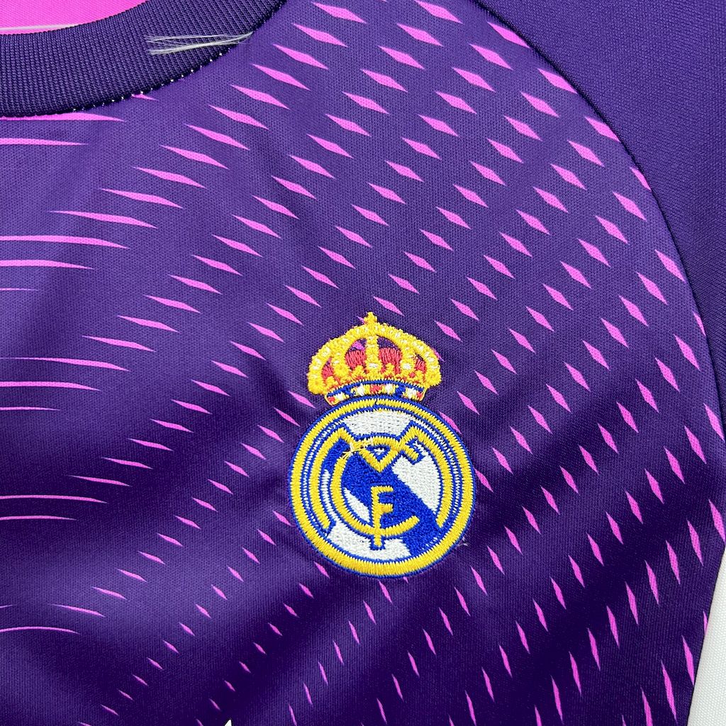 2025/2026 Real Madrid Purple Goalkeeper Football Kids Kit socks