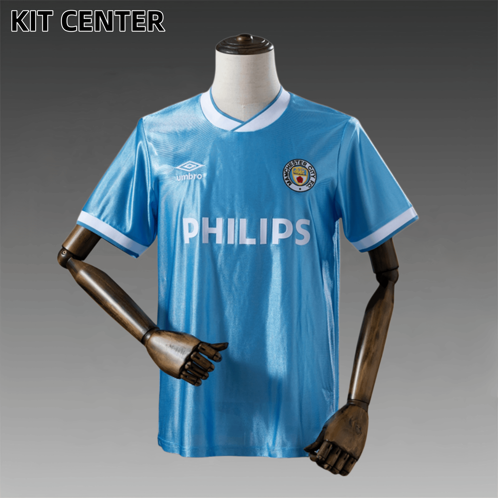 86/87 Manchester City Home Retro Football Shirt