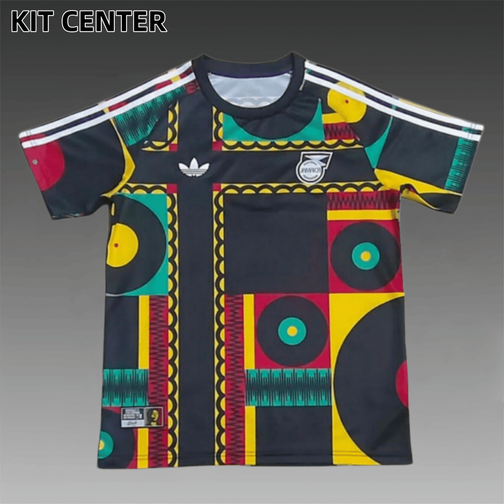 2026 Jamaica Pre-Matchblack Football Shirt (Fans version)