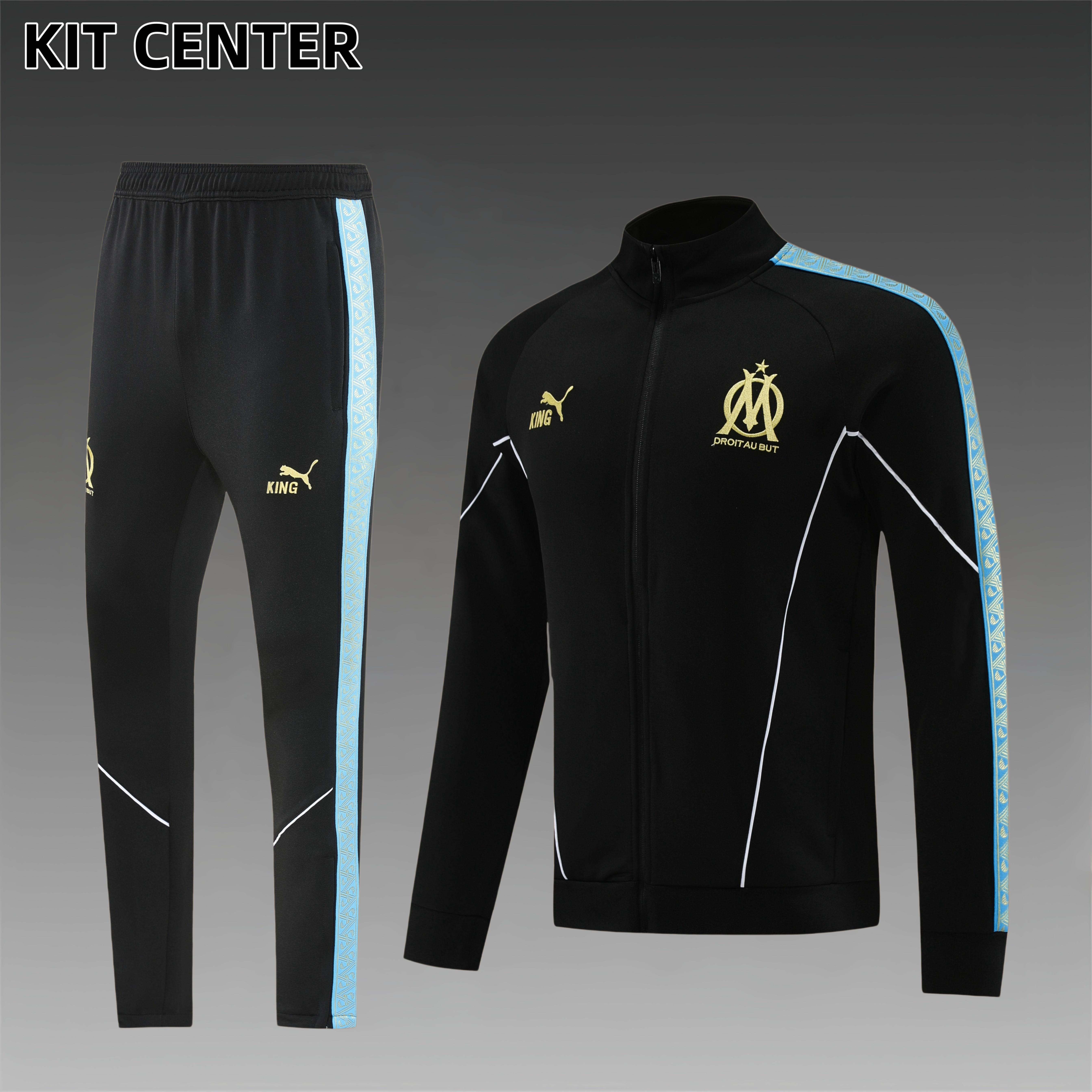 25/26 Marseille Full Zipper Training Suit (Adult Set)
