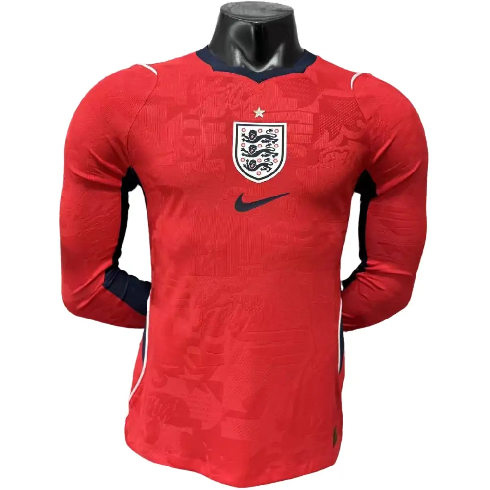 2026 World Cup England Away Long Sleeve Jersey -Player Edition