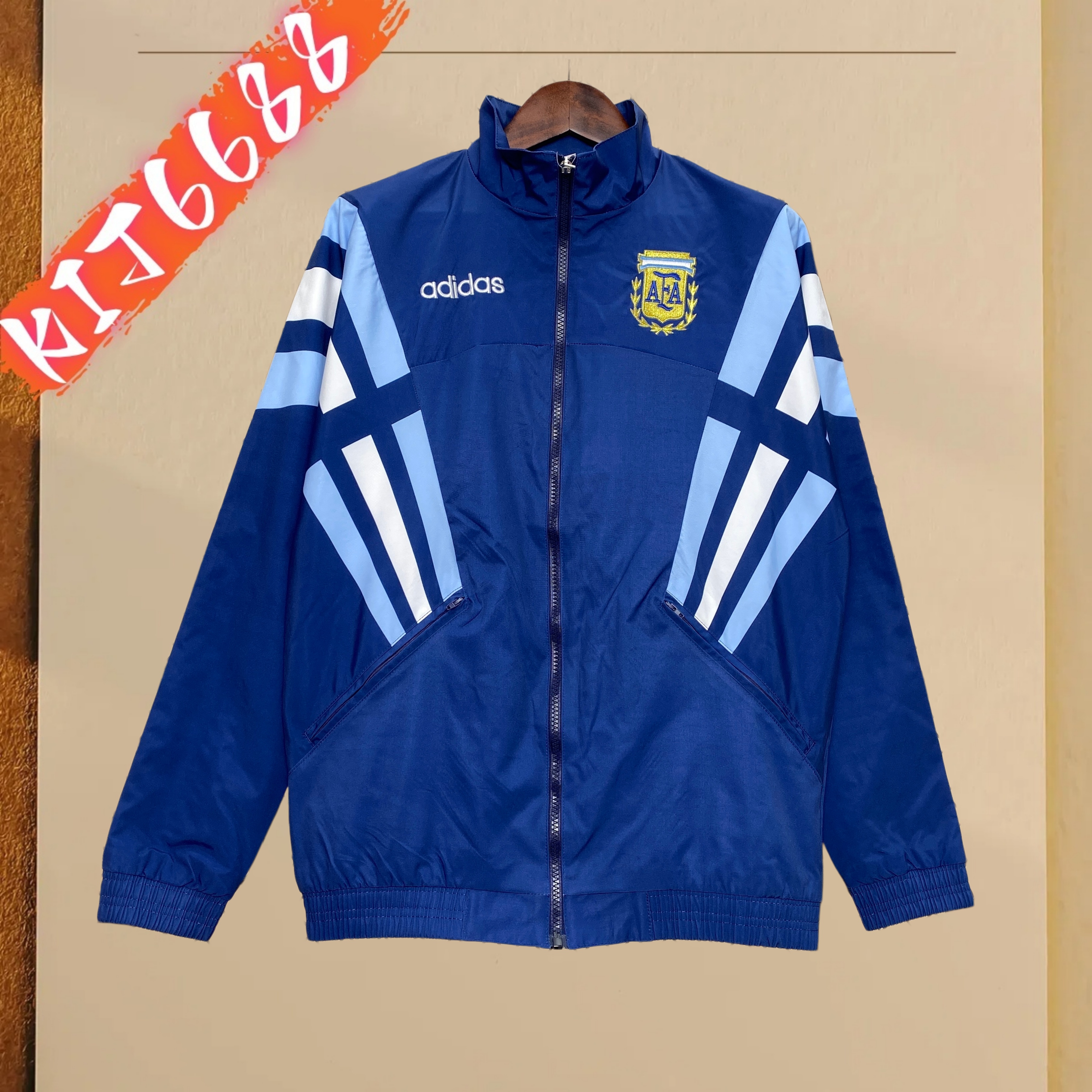 2024/2025 Argentina Embroidered Football Casual Windbreaker