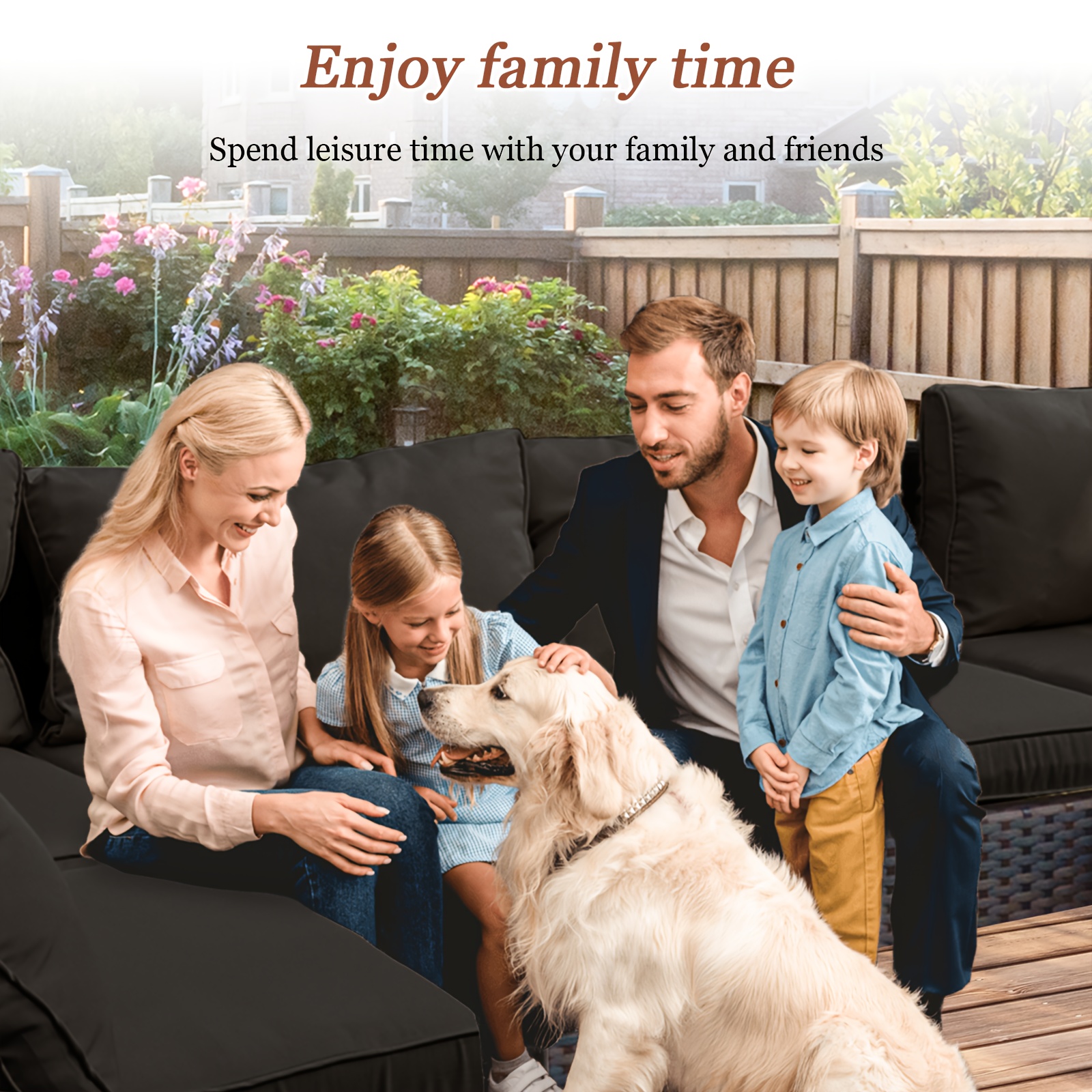 Patio Furniture Set 45/Outdoor Fire Pit 7-Piece Outdoor Patio Furniture 60000 BTU Outdoor Propane Fire Pit Table Patio Sofa Outdoor Chairs Anti-Slip Mat Waterproof Cover