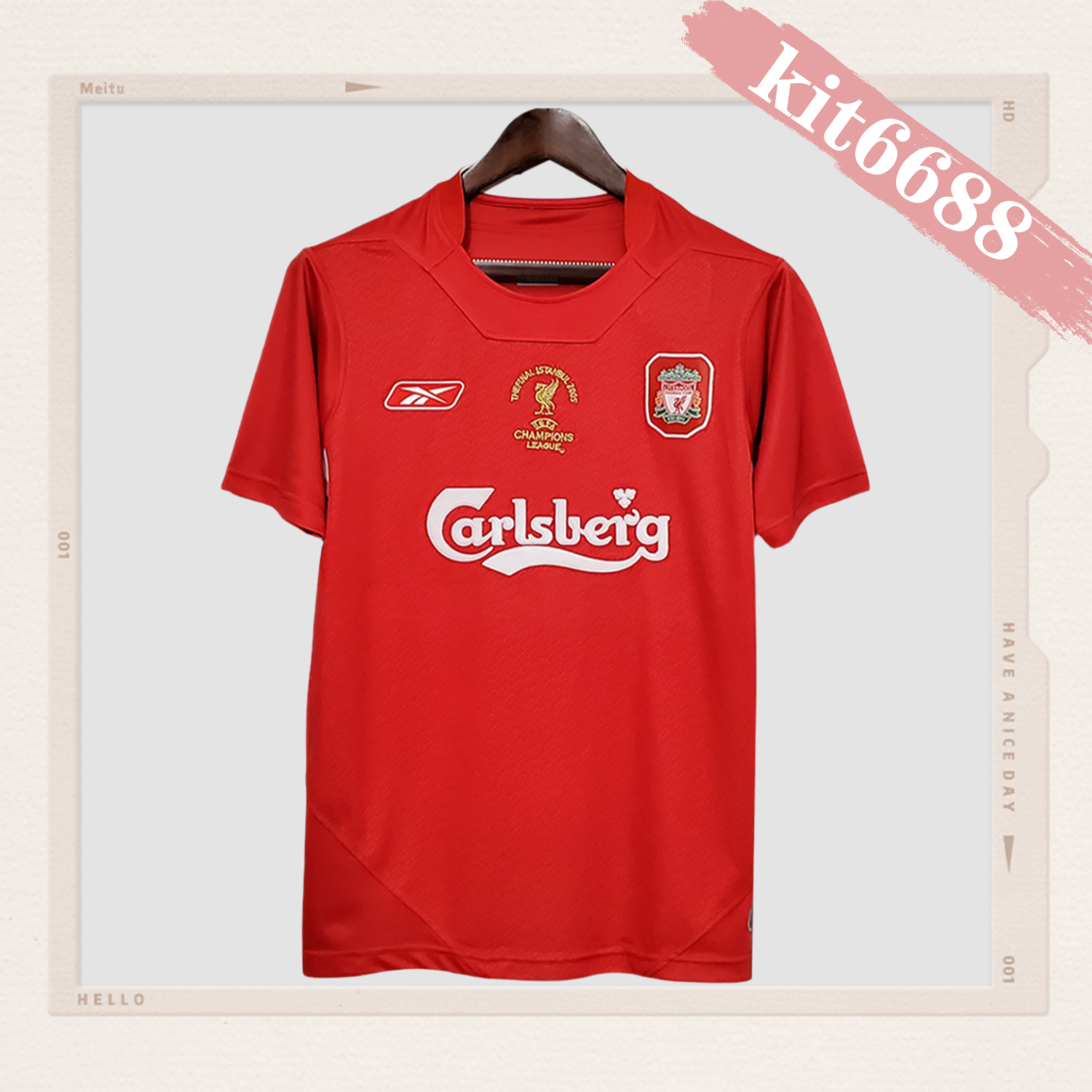 2005 Liverpool Home Retro football shirt