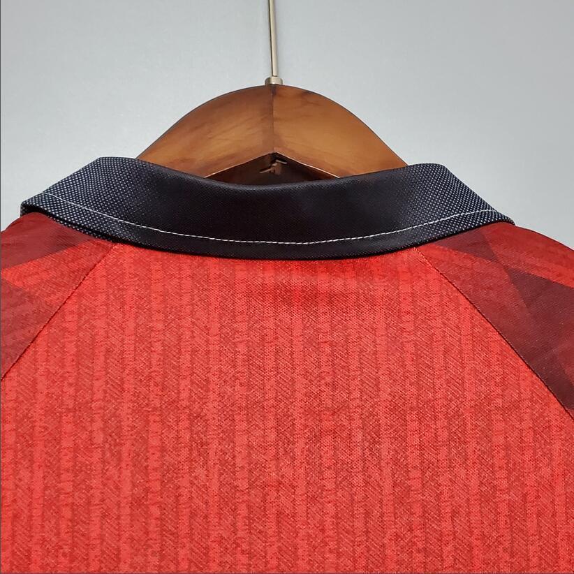 96/97 Manchester United home long sleeved retro football jersey