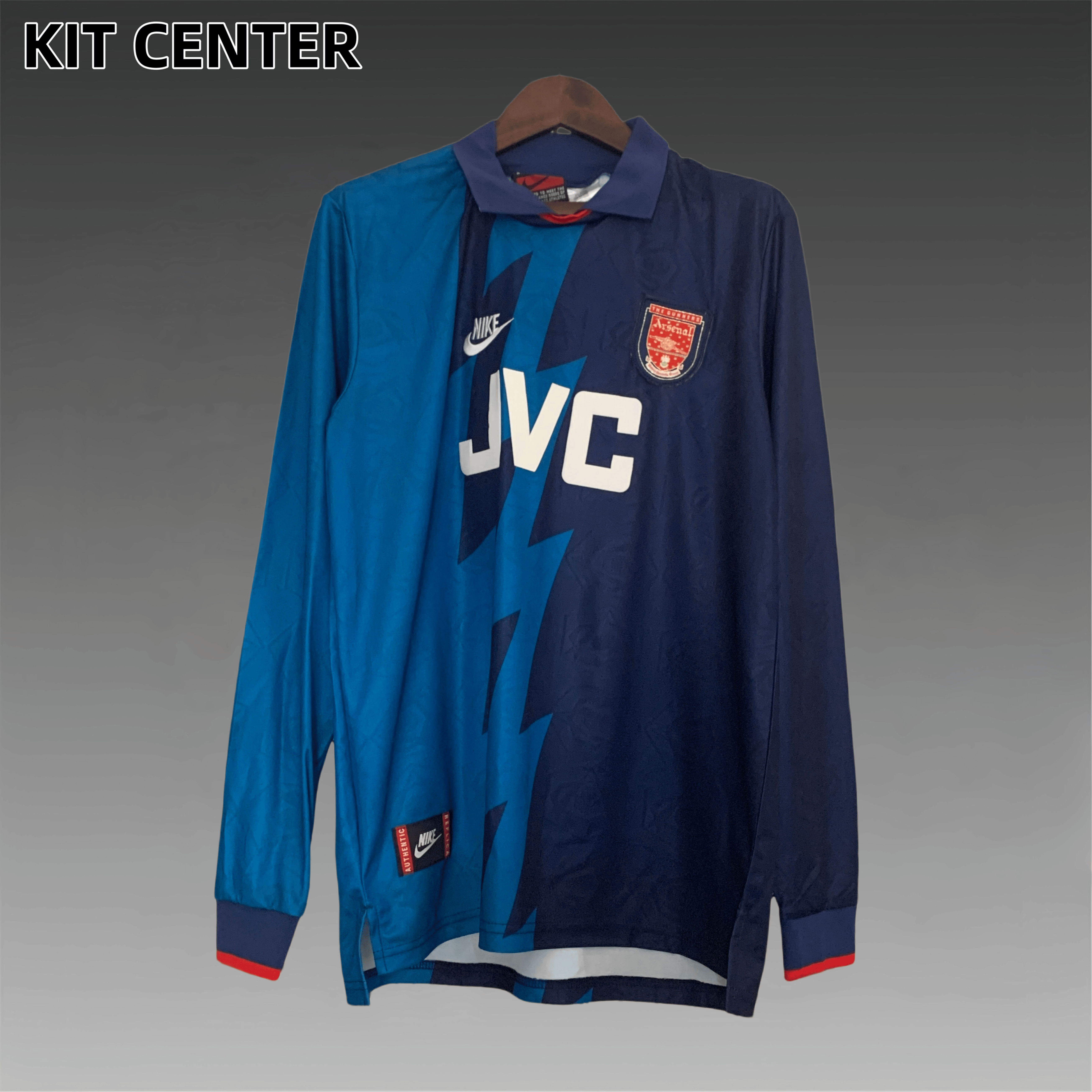 95/96 Arsenal away Retro Long Sleeve Football Shirt