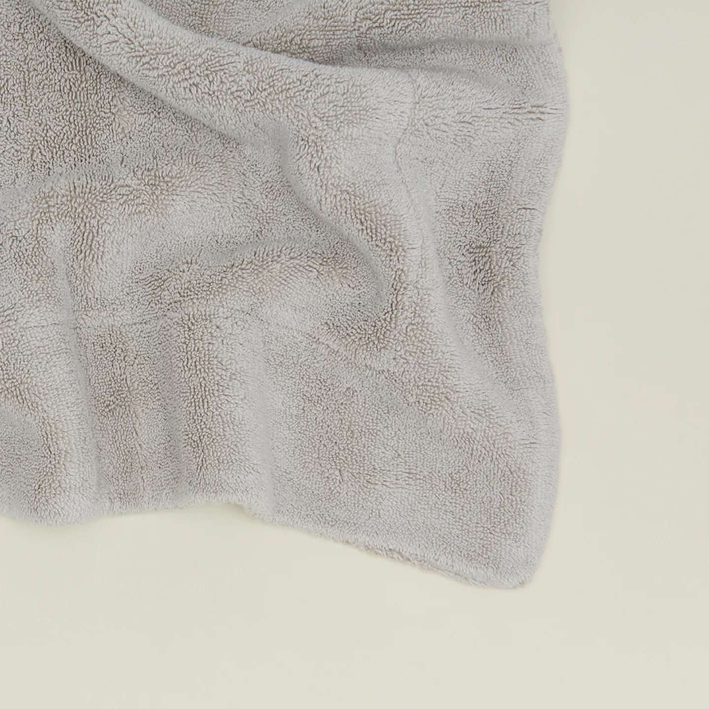 Simple Terry Bath Mat - Light Grey