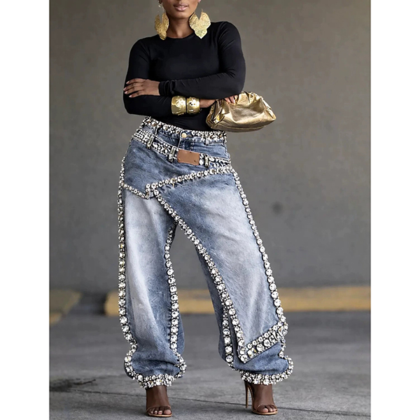 HIGH-WAIST JEANS