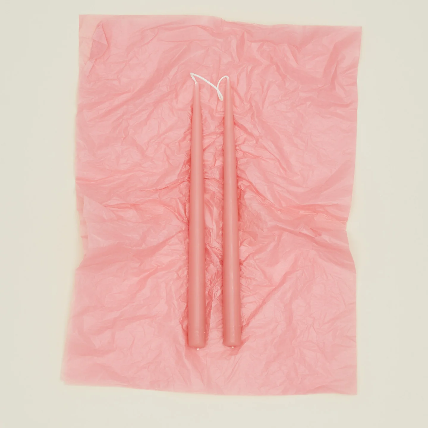 Hand Dipped Taper Set  - Tea Rose