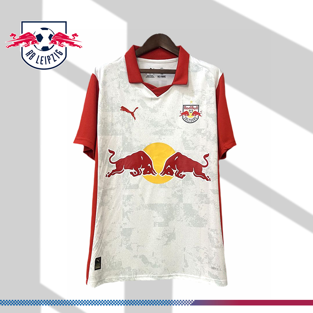 2025/2026 RB Leipzig Red and White Football Shirt (Player Edition)
