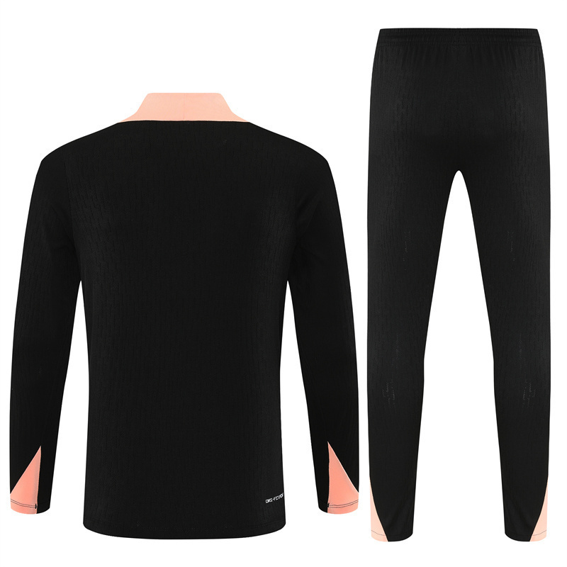 25/26 France black Half-Zip Training Kits (Adult Kids kit)