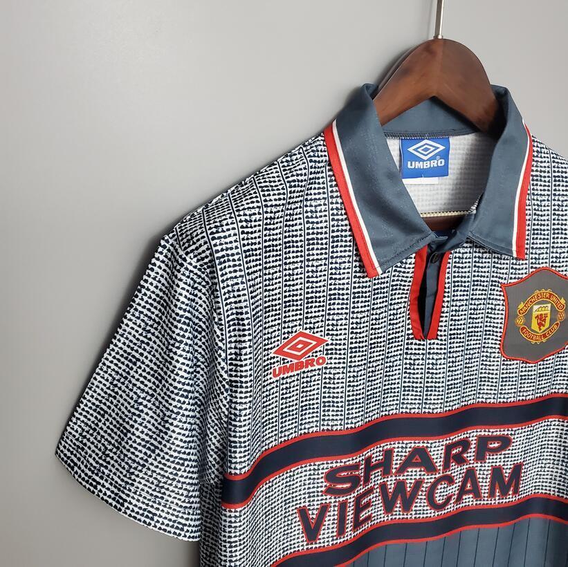 95/96 Manchester United Away retro football jersey