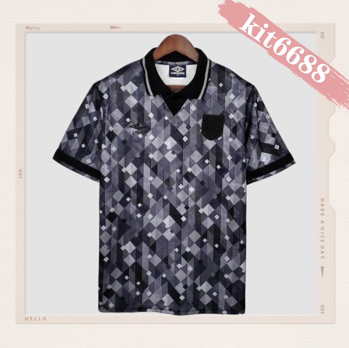 1990 England home  Retro Football Soccer jerseys