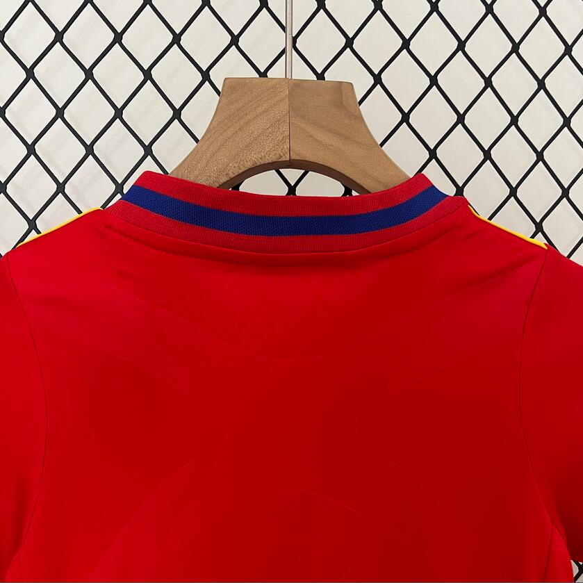 2010 Spain home Retro Football Shirt  Kids Kit