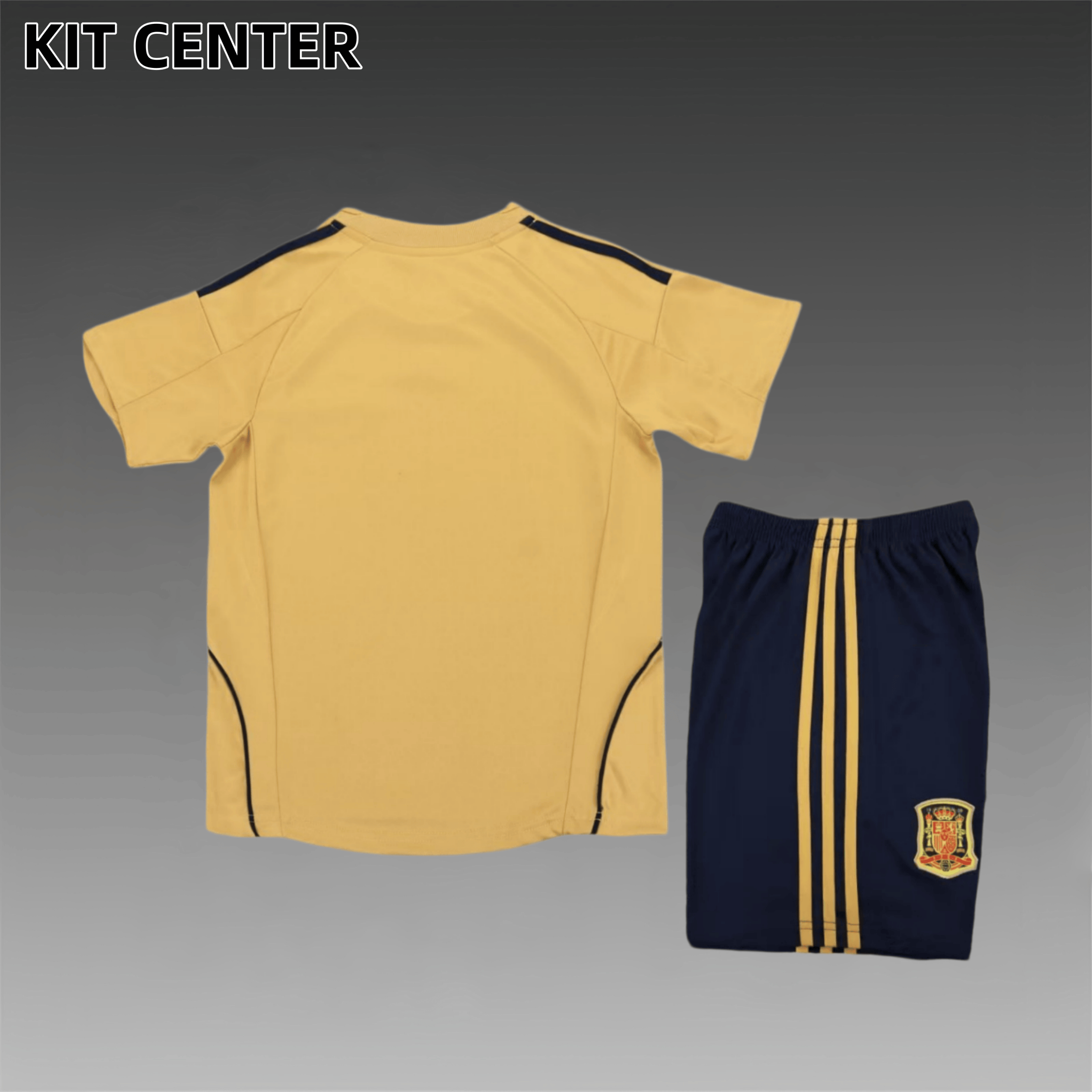 2008 Spain Away Retro Football Shirt  Kids Kit